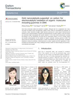 Gold Nanocatalysts Supported on Carbon for Electrocatalytic Oxidation