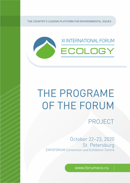 Programme ECOLOGY-2020-09-18