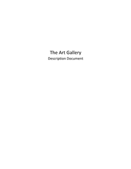 The Art Gallery Description Document