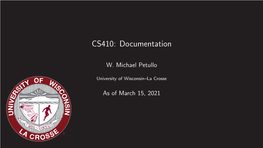 CS410: Documentation