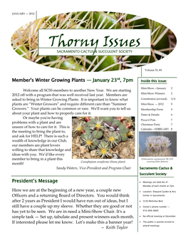 Thorny Issues