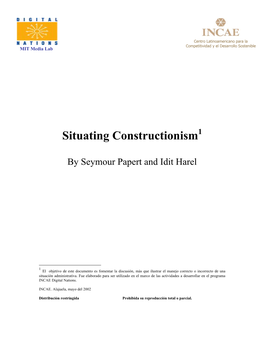 Situating Constructionism1