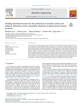 Building Microbial Factories for The