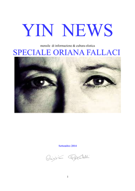 Speciale Oriana Fallaci