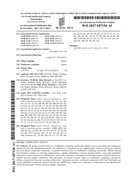 WO 2017/187156 Al 02 November 2017 (02.11.2017) W !P O PCT
