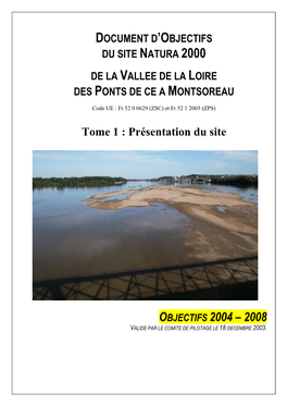 Objectifs 2004 – 2008 Valide Par Le Comite De Pilotage Le 18 Decembre 2003