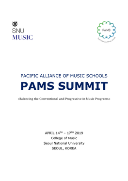 Pacific Alliance of Music Schools Pams Summit