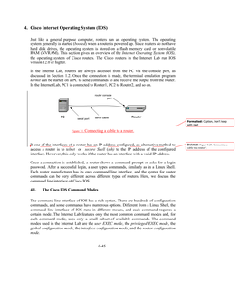 4. Cisco Internet Operating System (IOS)