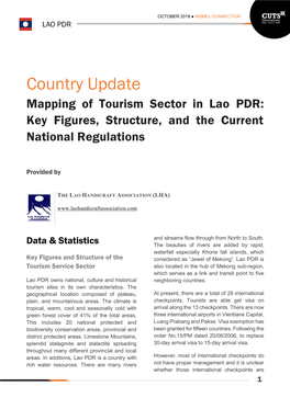 Country Update Mapping of Tourism Sector in Lao PDR: Key Figures, Structure, and the Current National Regulations