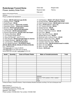 Rodenberger Flower Jewelry Order Form.Xlsx