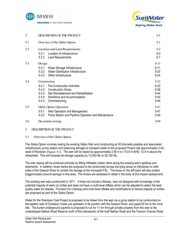 Glebe Weir Raising and Pipeline Impact Assessment 5-5