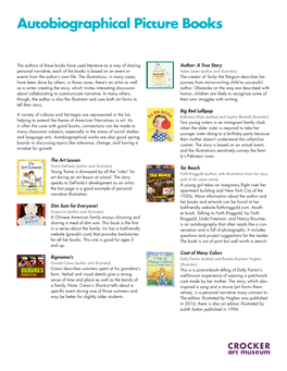 Autobiographical Picture Books