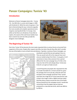 Panzer Campaigns: Tunisia ‘43