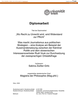 Diplomarbeit