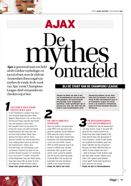 Ajax, De Mythes Ontrafeld