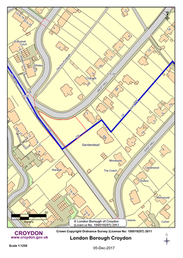 CROYDON Crown Copyright Ordnance Survey (License No: 100019257) 2011