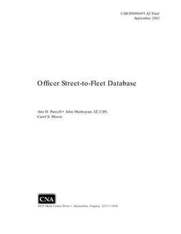 Officer Street-To-Fleet Database