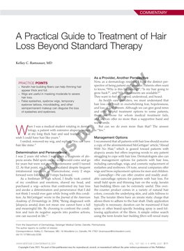 A Practical Guide to Treatment of Hair Loss Beyond Standard Therapy