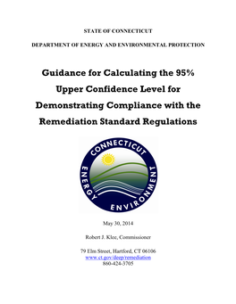 Calculating 95% Upper Confidence Limit (UCL) Guidance Document