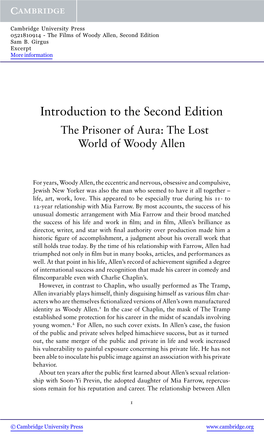 Introduction to the Second Edition the Prisoner of Aura: the Lost World of Woody Allen