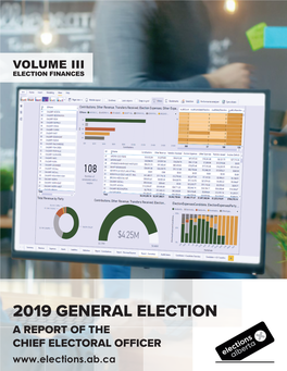 Volume 3 2019 Provincial General Election Report