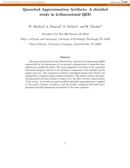 Quenched Approximation Artifacts: a Detailed Study in 2-Dimensional QED