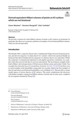 Derived Equivalent Hilbert Schemes of Points on K3 Surfaces Which Are Not Birational