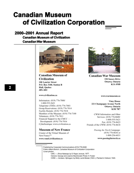 Canadian Museum of Civilization Corporation
