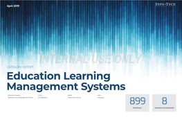 Education Learning Management Systems Category Report Vendor