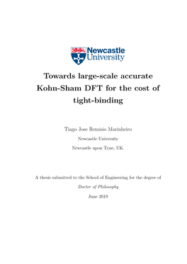 Towards Large-Scale Accurate Kohn-Sham DFT for the Cost of Tight-Binding