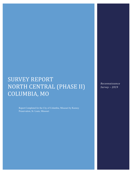 PHASE II) Survey – 2019 COLUMBIA, MO