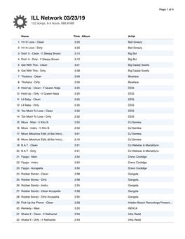 ILL Network 03/23/19 122 Songs, 6.4 Hours, 686.8 MB