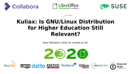 Kuliax: GNU/Linux for Higher Education