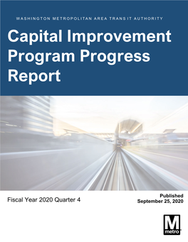 Capital Improvement Program Progress Report