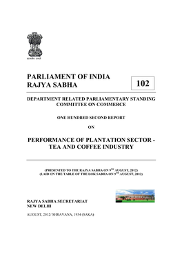 Parliament of India Rajya Sabha 102