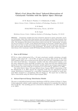 Infrared Observations of Cataclysmic Variables with the Spitzer Space Telescope