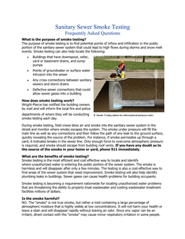 Sanitary Sewer Smoke Testing