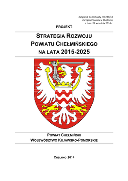 Strategia Rozwoju Powiatu Chełmińskiego Na Lata 2015-2025