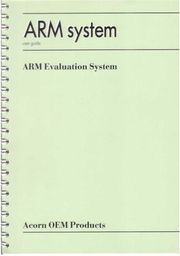 Acorn ARM Evaluation System User Guide