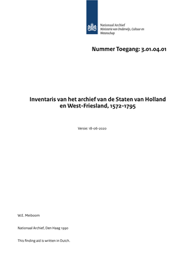 Staten Van Holland Na 1572 3