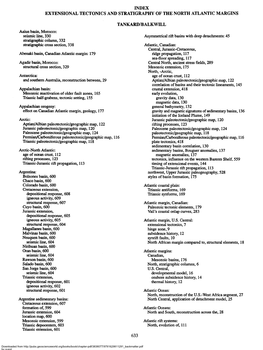 Index Extensional Tectonics and Stratigraphy of the North Atlantic Margins