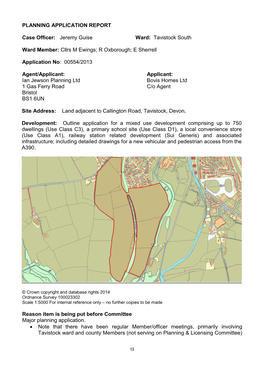 Planning Application Report