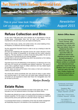 Newsletter August 2015