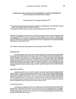 A Similar Magma Source for Ignimbrites and Non-Ignimbritic