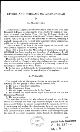 Rivers and Streams on Madagascar