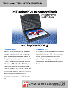 Dell Vs. Competitors: Netbook Durability and Spill Resistance