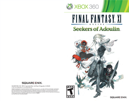 FINAL FANTASY XI Seekers of Adoulin Manual X360