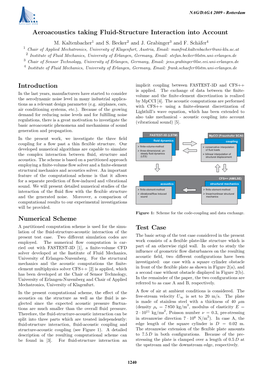 Aeroacoustics Taking Fluid-Structure Interaction Into Account M