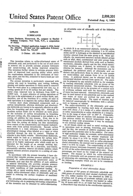 United States Patent Office Patented Aug