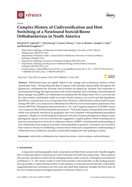 Complex History of Codiversification and Host Switching of a Newfound